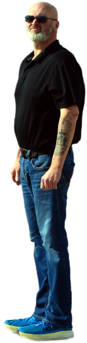 Actor Darren Sliva performing his lead role on the set of Apparition.