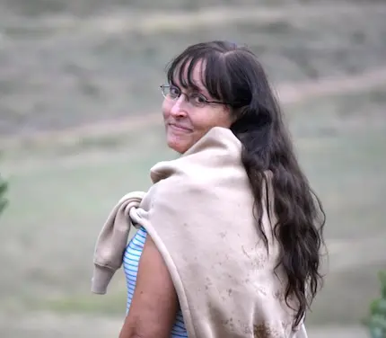 Director Jamison discussing the Apparition movie soundtrack with musician Tammy Burke.