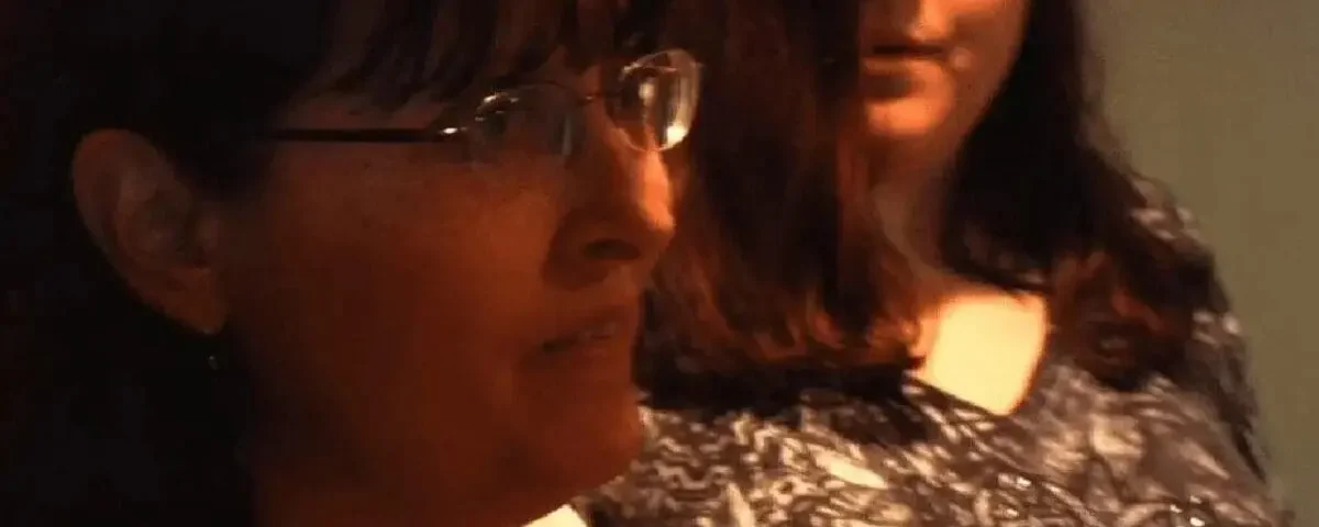 Actor Tammy Burke performing a scene in the movie Apparition, a Leesley Films production.