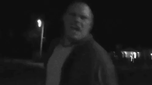 Joshua Brunken in character as John Walter during a scene in Apparition.