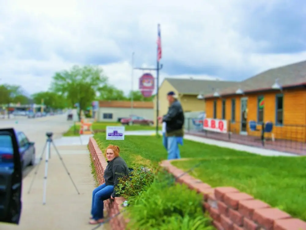 Actress Melanie Jura, a member of the Apparition movie cast.